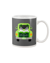 Load image into Gallery viewer, Boston Terrier Let's Go Travel Green Car St Patrick's Day Gift For Dog Lovers Mug
