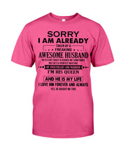 Load image into Gallery viewer, A Freaking Awesome Husband Is My Life Guys Tee