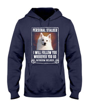 Load image into Gallery viewer, American Eskimo Personal Stalker St. Patrick's Day Printed Mug Hoodie