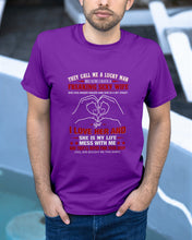 Load image into Gallery viewer, They Call Me A Lucky Man Gift For Husband Guys Tee