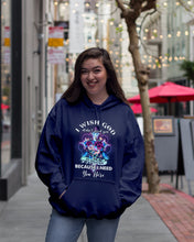 Load image into Gallery viewer, Rose Mandala Pattern I Need You Here Gift For Angel Dad Hoodie