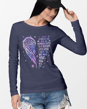Load image into Gallery viewer, Purple Wings Gift For Angel Grandpa I Used To Be His Angel Unisex Long Sleeve