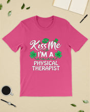 Load image into Gallery viewer, Physical Therapist Green Lip Shamrock St. Patrick's Day Color Changing Mug Guys Tee