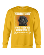 Load image into Gallery viewer, Labradoodle Personal Stalker St. Patrick's Day Printed Mug Sweatshirt