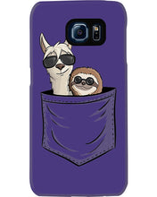 Load image into Gallery viewer, Cool Llama And Sloth In Pocket Meaningful Gift Phone case