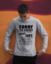 Load image into Gallery viewer, She's My Whole World Gift For Husband Unisex Long Sleeve