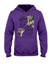 Load image into Gallery viewer, Wolf Grandma Gift For Grandson Believe In Yourself Hoodie
