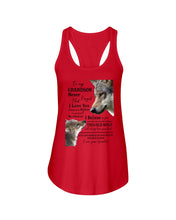 Load image into Gallery viewer, Wolf Grandma Gift For Grandson Believe In Yourself Ladies Flowy Tank
