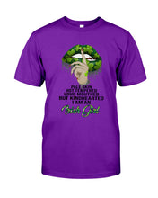 Load image into Gallery viewer, Keep Silent Sparkling Green Lips St Patrick's Day Gift Guys Tee