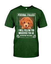 Load image into Gallery viewer, Red Toy Poodle Will Follow You St. Patrick's Day Printed Mug Guys Tee