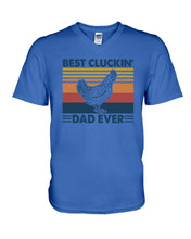 Load image into Gallery viewer, Best Cluckin' Dad Ever Retro Vintage Gift For Dad Guys V-Neck