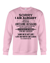 Load image into Gallery viewer, A Freaking Awesome Husband Is My Life Sweatshirt