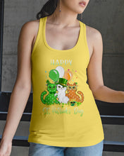 Load image into Gallery viewer, Lovely Cat And Balloons Happy St Patrick's Day Gift For Cat Lovers Ladies Flowy Tank