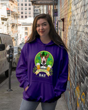 Load image into Gallery viewer, Bull Terrier With Beer Celebrate St Patrick's Day Gift For Dog Lovers Hoodie