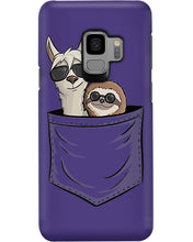 Load image into Gallery viewer, Cool Llama And Sloth In Pocket Meaningful Gift Phone case