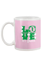 Load image into Gallery viewer, 1st Grade Love White Clover St Patrick's Day Gift For Teacher Mug