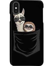 Load image into Gallery viewer, Cool Llama And Sloth In Pocket Meaningful Gift Phone case