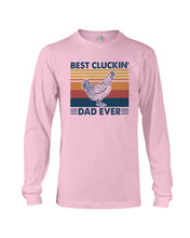 Load image into Gallery viewer, Best Cluckin' Dad Ever Retro Vintage Gift For Dad Unisex Long Sleeve