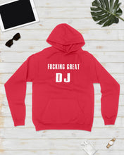 Load image into Gallery viewer, Fucking Great DJ Black And White Printed Mug Hoodie