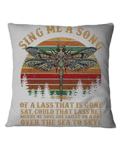 Load image into Gallery viewer, Sing Me A Song Dragonfly Retro Vintage Pillow Cover
