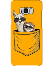 Load image into Gallery viewer, Cool Llama And Sloth In Pocket Meaningful Gift Phone case