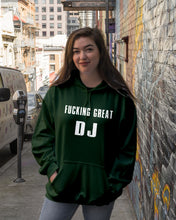 Load image into Gallery viewer, Fucking Great DJ Black And White Printed Mug Hoodie