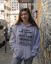 Load image into Gallery viewer, A Freaking Awesome Husband Is My Life Hoodie