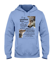 Load image into Gallery viewer, Wolf Grandma Gift For Grandson Believe In Yourself Hoodie