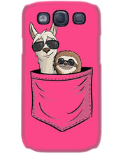 Load image into Gallery viewer, Cool Llama And Sloth In Pocket Meaningful Gift Phone case