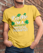 Load image into Gallery viewer, Physical Therapist Green Lip Shamrock St. Patrick's Day Color Changing Mug Guys Tee