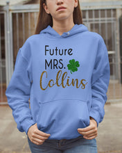 Load image into Gallery viewer, Shamrock Future Mrs Collins St Patrick's Day Hoodie