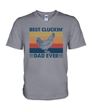 Load image into Gallery viewer, Best Cluckin' Dad Ever Retro Vintage Gift For Dad Guys V-Neck