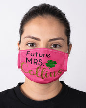 Load image into Gallery viewer, Shamrock Future Mrs Collins St Patrick's Day Cloth Face Mask