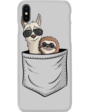 Load image into Gallery viewer, Cool Llama And Sloth In Pocket Meaningful Gift Phone case