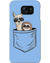 Load image into Gallery viewer, Cool Llama And Sloth In Pocket Meaningful Gift Phone case