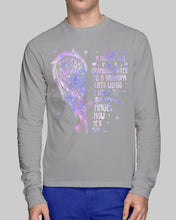 Load image into Gallery viewer, Purple Wings Gift For Angel Grandpa I Used To Be His Angel Unisex Long Sleeve