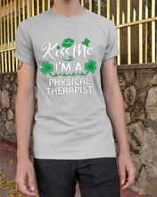 Load image into Gallery viewer, Physical Therapist Green Lip Shamrock St. Patrick's Day Color Changing Mug Guys Tee
