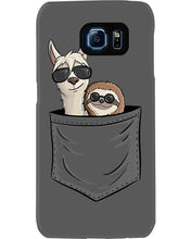 Load image into Gallery viewer, Cool Llama And Sloth In Pocket Meaningful Gift Phone case