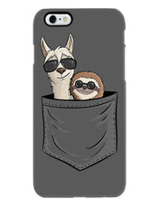 Load image into Gallery viewer, Cool Llama And Sloth In Pocket Meaningful Gift Phone case