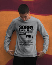 Load image into Gallery viewer, She's My Whole World Gift For Husband Unisex Long Sleeve