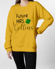 Load image into Gallery viewer, Shamrock Future Mrs Collins St Patrick's Day Sweatshirt