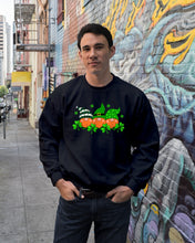 Load image into Gallery viewer, Gnome With Ginger Beard Shamrock St. Patrick's Day Printed Mug Sweatshirt