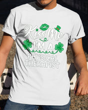Load image into Gallery viewer, Physical Therapist Green Lip Shamrock St. Patrick's Day Color Changing Mug Guys Tee