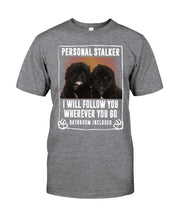 Load image into Gallery viewer, Black Pooshi Black Shipoo Personal Stalker St. Patrick's Day Printed Mug Guys Tee