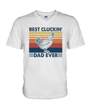 Load image into Gallery viewer, Best Cluckin' Dad Ever Retro Vintage Gift For Dad Guys V-Neck