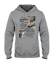 Load image into Gallery viewer, Wolf Grandma Gift For Grandson Believe In Yourself Hoodie