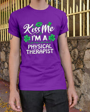Load image into Gallery viewer, Physical Therapist Green Lip Shamrock St. Patrick's Day Color Changing Mug Guys Tee