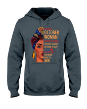 Load image into Gallery viewer, Im An October Woman I Have Three Sides Birthday Gift Hoodie
