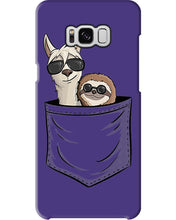 Load image into Gallery viewer, Cool Llama And Sloth In Pocket Meaningful Gift Phone case