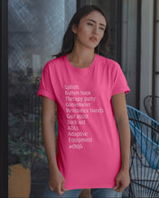 Load image into Gallery viewer, Splints Button Hook Therapy Putty Goniometer Resistance Bands Guys Tee